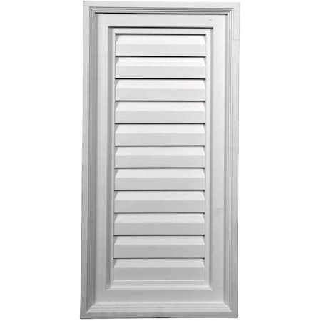 Ekena Millwork Vertical Urethane Gable Vent Louver, Non-Functional, 12"W x 19"H GVVE12X19D